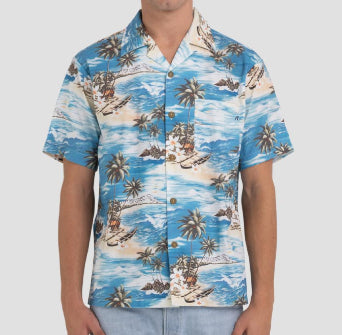 Camisa Hawaiana de popelina Replay