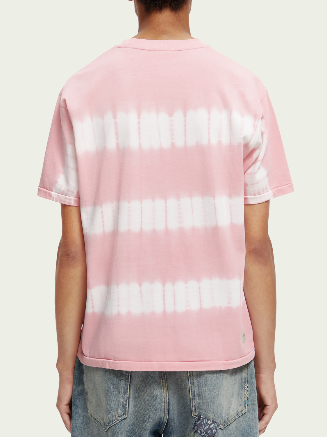 Camiseta relaxed fit de algodón orgánico con teñido anudado